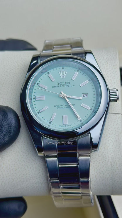 ROLEX OYTERPERPETUAL SILVER AND TIFFANY SEMIAUTOMÁTICO