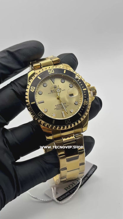 ROLEX SUBMARINER GOLD AND GOLD