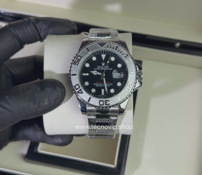 ROLEX YACH-MASTER SILVER AND BLACK SEMIAUTOMÁTICO