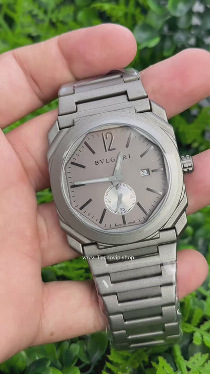 BVLGARI SILVER CRONOGRAF WHITE