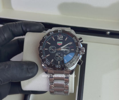 TAG Heuer Formula 1 Chronograph Indy 500 Silver and Black