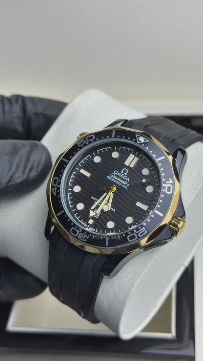 OMEGA SEASMASTER  GOLD BLACK