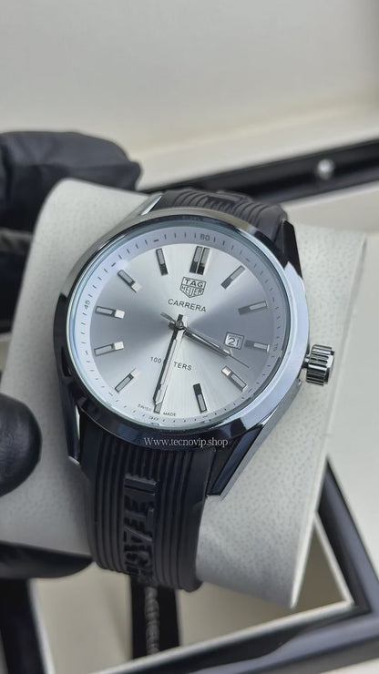 TAG CARRERA BLACK SILICONA