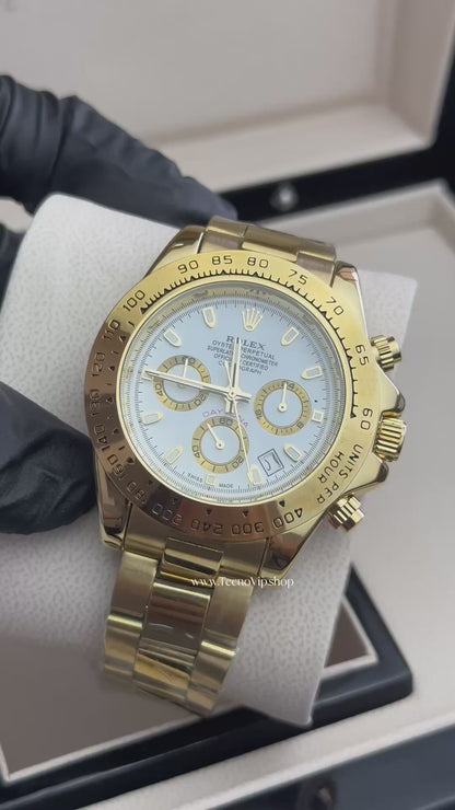 ROLEX DAYTONA GOLD AND WHITE